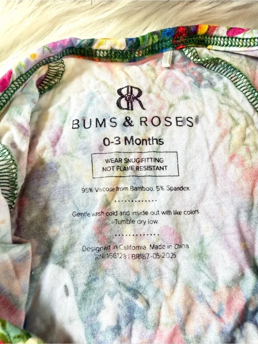 BUMS & ROSES | Boo-tiful Blooms Bamboo Convertible Zip Romper - Picture 5 of 5
